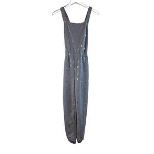 Dream Life Sleepwear Gray Jumpsuit With Lightning Bolts Big Girls Size Large